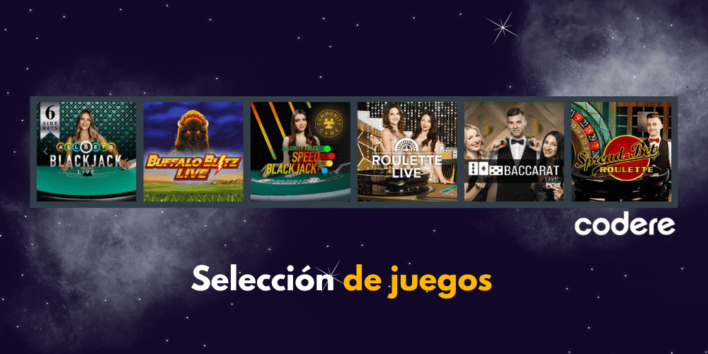 Selección de juegos Codere Selección de juegos Codere